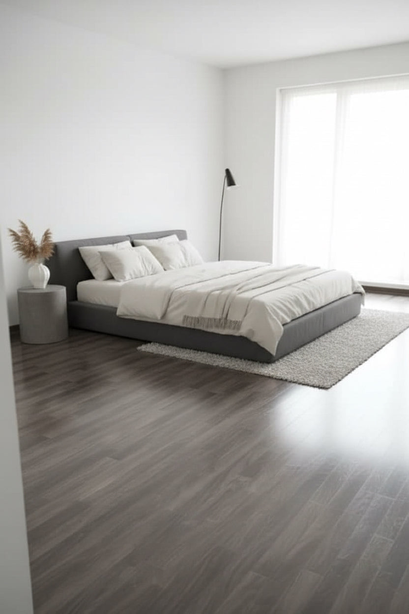 Piso Flotante Brillante Dark Grey